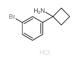 1-(3-溴苯基)环丁-1-胺盐酸盐结构式