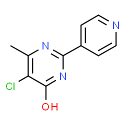 5-Chloro-6-methyl-2-(pyridin-4-yl)pyrimidin-4-ol Structure
