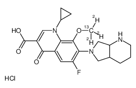 盐酸莫西沙星-13CD3结构式