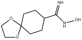 1,4-Dioxaspiro[4.5]decane-8-carboximidamide, N-hydroxy- Structure