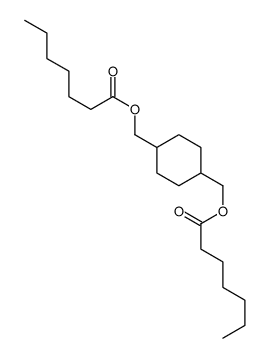 Bis(heptanoic acid)1,4-cyclohexanediylbis(methylene) ester Structure