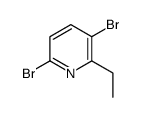 3,6-dibromo-2-ethylpyridine Structure