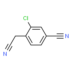 3-Chloro-4-(cyanomethyl)benzonitrile Structure