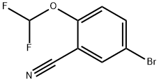 5-Bromo-2-(difluoromethoxy)benzonitrile Structure