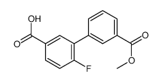 4-fluoro-3-(3-methoxycarbonylphenyl)benzoic acid Structure
