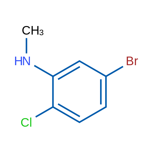 5-Bromo-2-chloro-N-methylaniline Structure