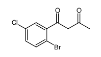 1-(2-bromo-5-chlorophenyl)butane-1,3-dione Structure