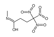 N-methyl-4,4,4-trinitrobutanamide结构式