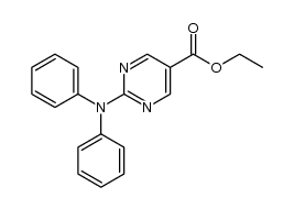 2-(二苯基氨基)嘧啶-5-羧酸乙酯结构式