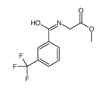 2-(3-(三氟甲基)苯酰胺)乙酸甲酯结构式