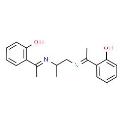 2,2'-[PROPYLENEBIS(NITRILOETHYLIDYNE)]DI-PHENOL Structure