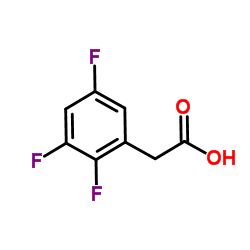2,3,5-三氟苯乙酸结构式