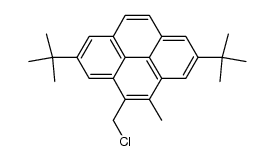 2,7-di-tert-butyl-4-methyl-5-(chloromethyl)pyrene结构式
