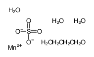 Manganese sulfate heptahydrate structure