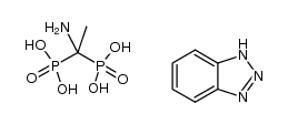 1H-benzo[d][1,2,3]triazole (1-aminoethane-1,1-diyl)bis(phosphonate)结构式