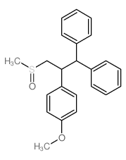 Benzene,1-methoxy-4-[1-[(methylsulfinyl)methyl]-2,2-diphenylethyl]- Structure