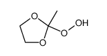 2-methyl-1,3-dioxolane-2-hydroperoxide结构式