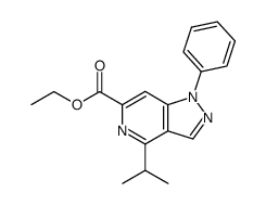 4-Isopropyl-1-phenyl-1H-pyrazolo[4,3-c]pyridine-6-carboxylic acid ethyl ester Structure