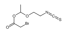 1-(2-isothiocyanatoethoxy)ethyl 2-bromoacetate结构式