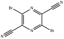 3,6-二溴吡嗪-2,5-二甲腈结构式