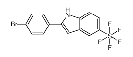 2-(4-Bromophenyl)-5-(pentafluoro-λ6-sulfanyl)-1H-indole结构式