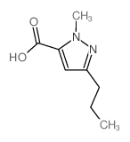 1-甲基-3-丙基-1H-吡唑-5-羧酸结构式
