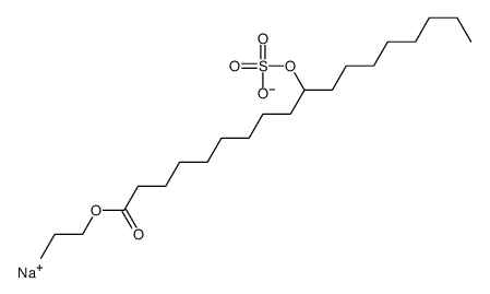 sodium 1-propyl 10-(sulphooxy)octadecanoate Structure
