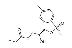 (S)-2-hydroxy-3-(tosyloxy)propyl propionate Structure