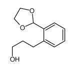 3-[2-(1,3-dioxolan-2-yl)phenyl]propan-1-ol结构式