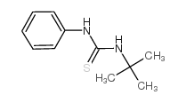 N-叔丁基-N'-苯基硫脲结构式
