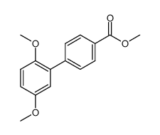methyl 2',5'-dimethoxy-[1,1'-biphenyl]-4-carboxylate结构式