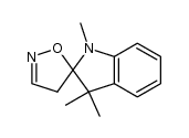 spiro-1,3,3-trimethylindoline[2:3']-3',4'-dihydroisoxazole Structure