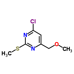 4-氯-6-(甲氧基甲基)-2-(甲硫基)嘧啶结构式