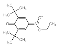 2,5-Cyclohexadien-1-one,2,6-bis(1,1-dimethylethyl)-4-(ethyl-aci-nitro)-结构式