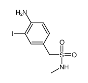 4-氨基-3-碘-n-甲基苯甲烷磺酰胺结构式