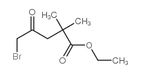 5-溴-2,2-二甲基-4-氧代戊酸乙酯结构式