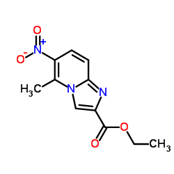 5-Methyl-6-nitro-imidazo[1,2-a]pyridine-2-carboxylic acid ethyl ester Structure