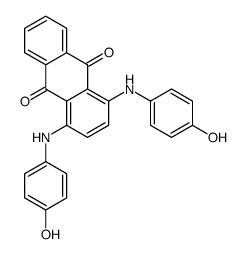 1,4-bis(4-hydroxyanilino)anthracene-9,10-dione Structure