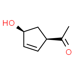 Ethanone, 1-(4-hydroxy-2-cyclopenten-1-yl)-, cis- (9CI) Structure