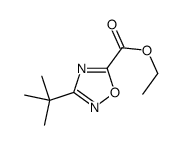3-(叔丁基)-1,2,4-恶二唑-5-羧酸乙酯结构式