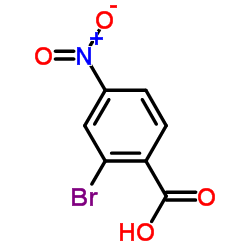 2-溴-4-硝基苯甲酸结构式