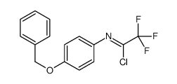 N-(4-BENZYLOXY-PHENYL)-2,2,2-TRIFLUORO-ACETIMIDOYL CHLORIDE Structure