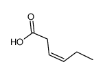 (Z)-3-hexenoic acid Structure