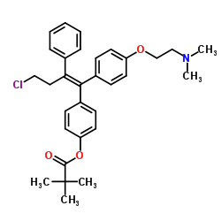 4-Pivaloyloxy Toremifene structure
