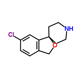 6-氯-3H-螺[异苯并呋喃-1,4-哌啶]结构式