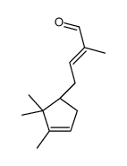 2-methyl-4-[(1R)-2,2,3-trimethylcyclopent-3-en-1-yl]but-2-enal Structure