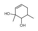 2,6-dimethylcyclohex-3-ene-1,2-diol Structure