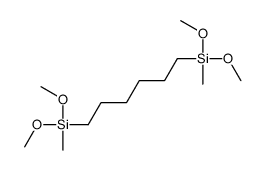 6-[dimethoxy(methyl)silyl]hexyl-dimethoxy-methylsilane结构式