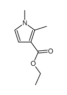 1,2-二甲基-1H-吡咯-3-羧酸乙酯结构式