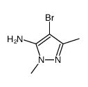 4-溴-1,3-二甲基-1H-吡唑-5-胺结构式